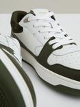 Reiss Astor Leather Colour Block Trainers