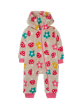 Frugi Baby Cosy Ted Snuggle Suit, Mushroom Field