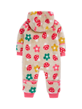 Frugi Baby Cosy Ted Snuggle Suit, Mushroom Field