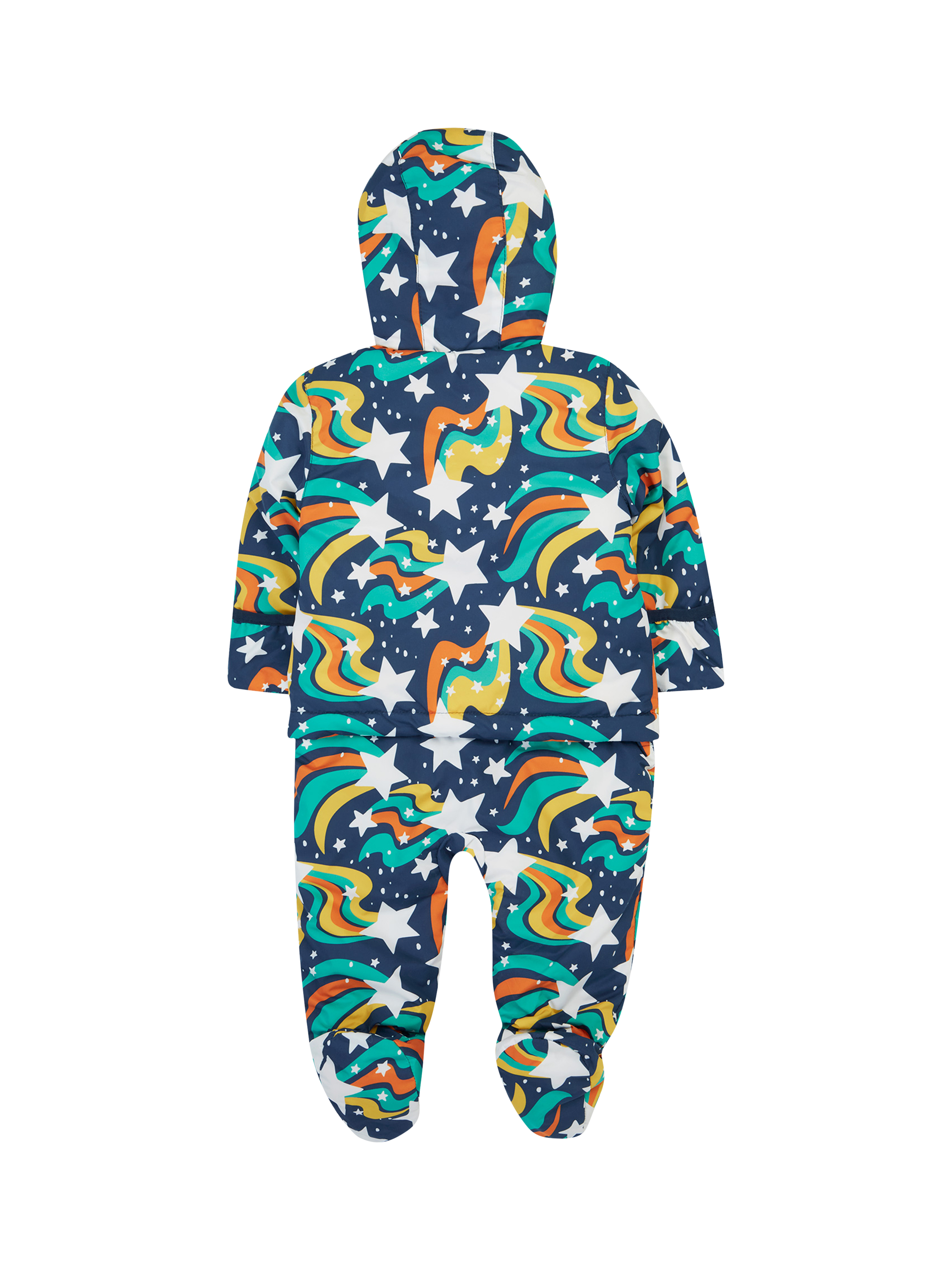 Product image 3 of 7, which shows Frugi Kids' 2-in-1 Rambler Pram Suit, Multi, 0-3 months