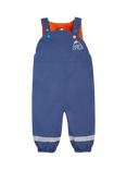 Frugi's Little Waterproof Dungarees, Navy Blue