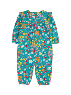 Frugi Baby Wren Playsuit, Wild Woods, Wild Woods