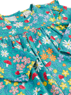Frugi Baby Wren Playsuit, Wild Woods - view 2, Wild Woods