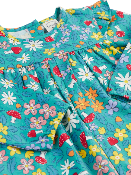 Frugi Baby Wren Playsuit, Wild Woods - view 2, Wild Woods