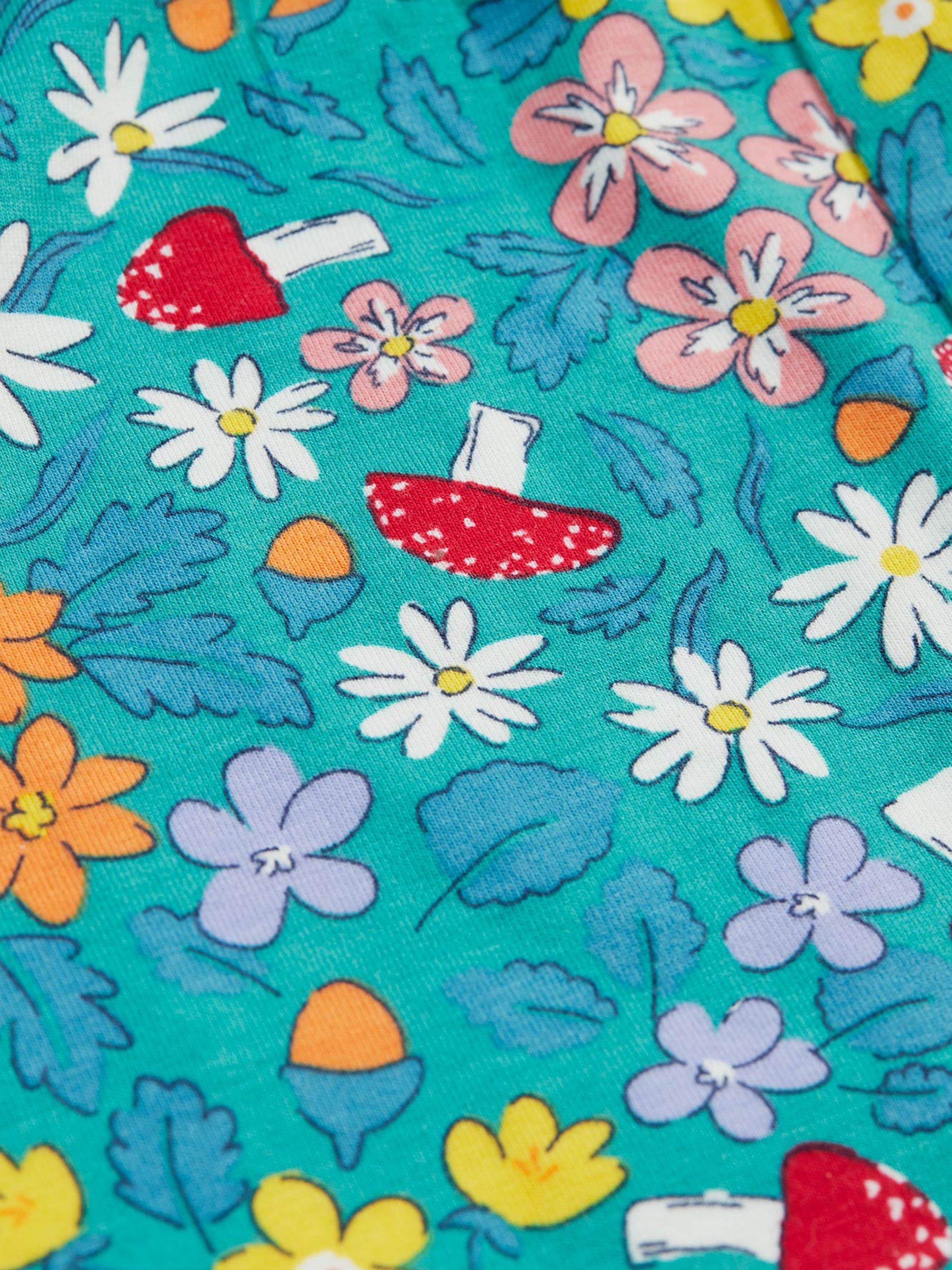 Product image 3 of 3, which shows Frugi Baby Wren Playsuit, Wild Woods, 0-3 months