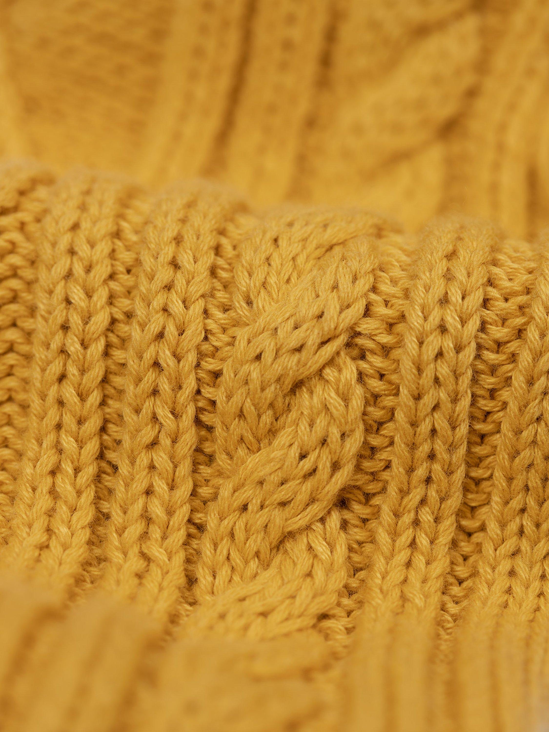 Product image 4 of 5, which shows Frugi Kids' Caleb Cotton Character Jumper, Primrose/Leopard, 0-3 months