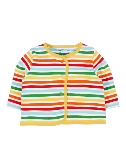 Frugi Baby Scrumptious Babygrow & Cardigan Set, Squirrel Friends - view 2, Squirrel Friends