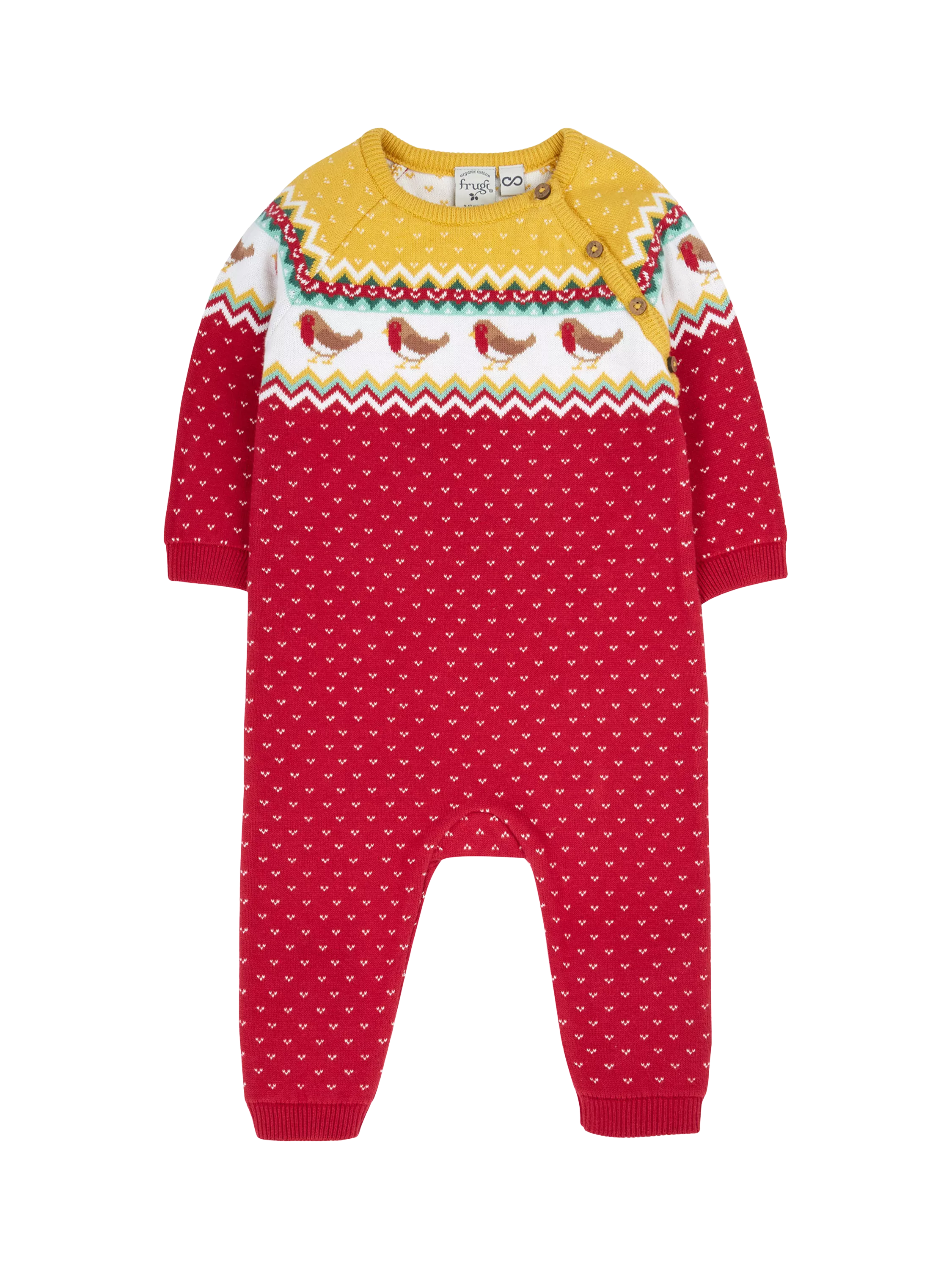 Frugi Baby Lumi Organic Cotton Knitted Romper