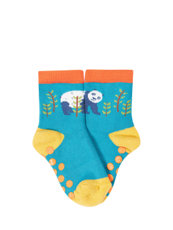 Fruig Kids' Cotton Blend Great Grippy Socks, Pack of 2, Panda/Multi - view 2, Panda/Multi