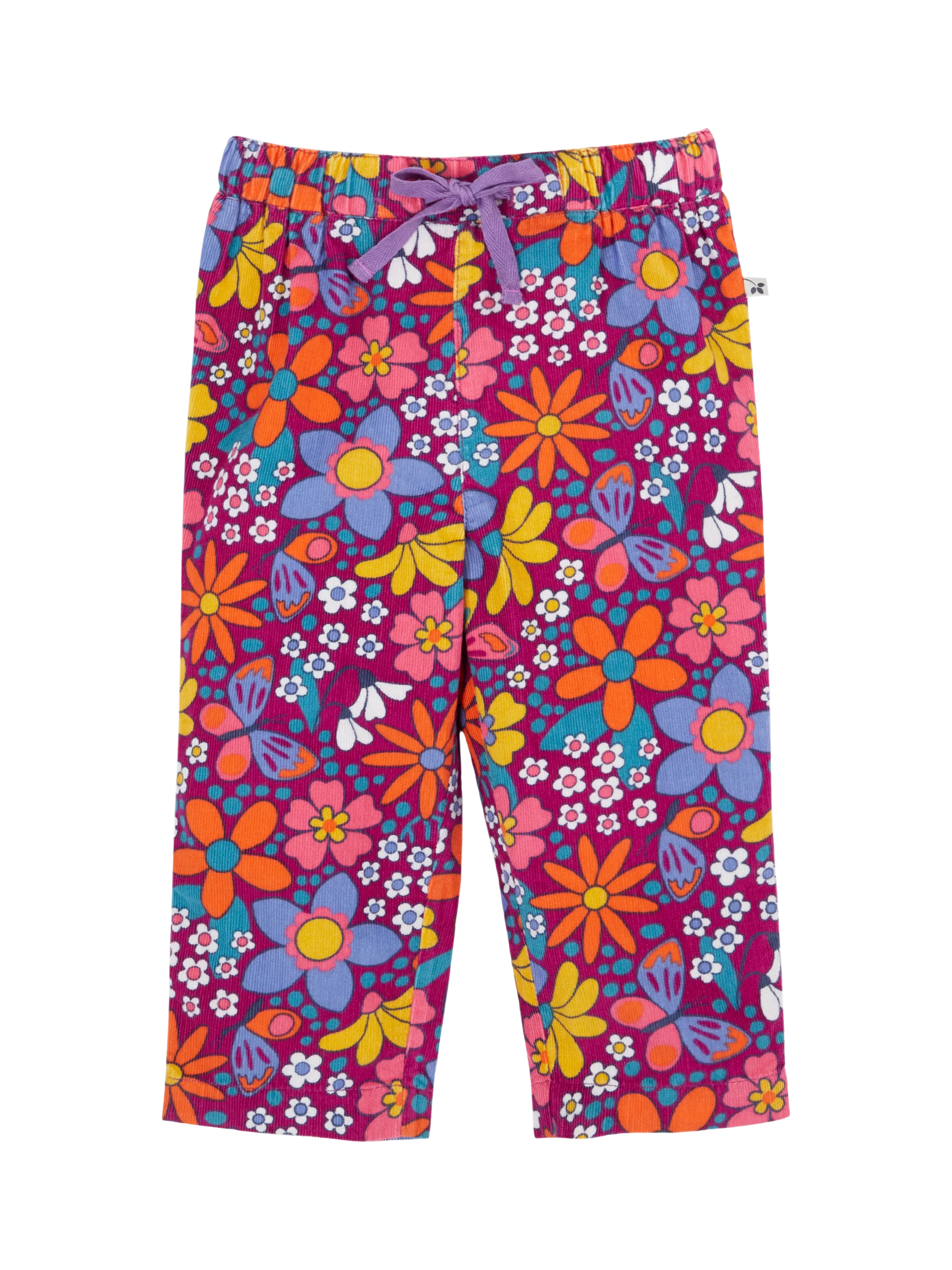 Frugi Baby Nieva Organic Cotton Floral Joggers