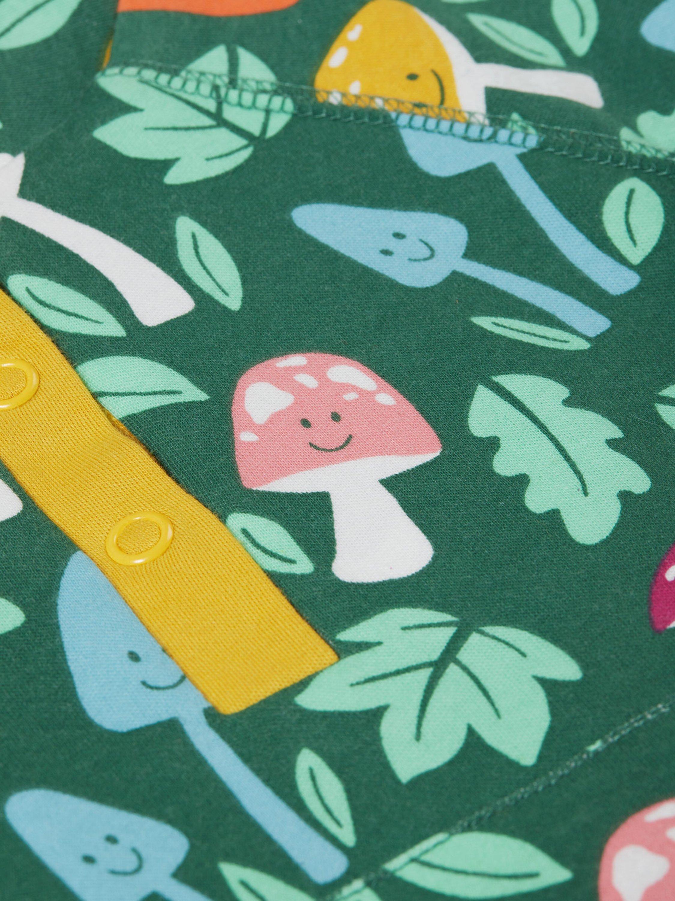 Product image 4 of 4, which shows Frugi Kids' Snuggle Fleece, Fun-guys, 9-12 months