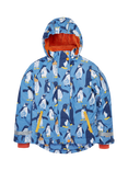 Frugi Kids' Padded Snow and Ski Coat,  Penguin Waddle