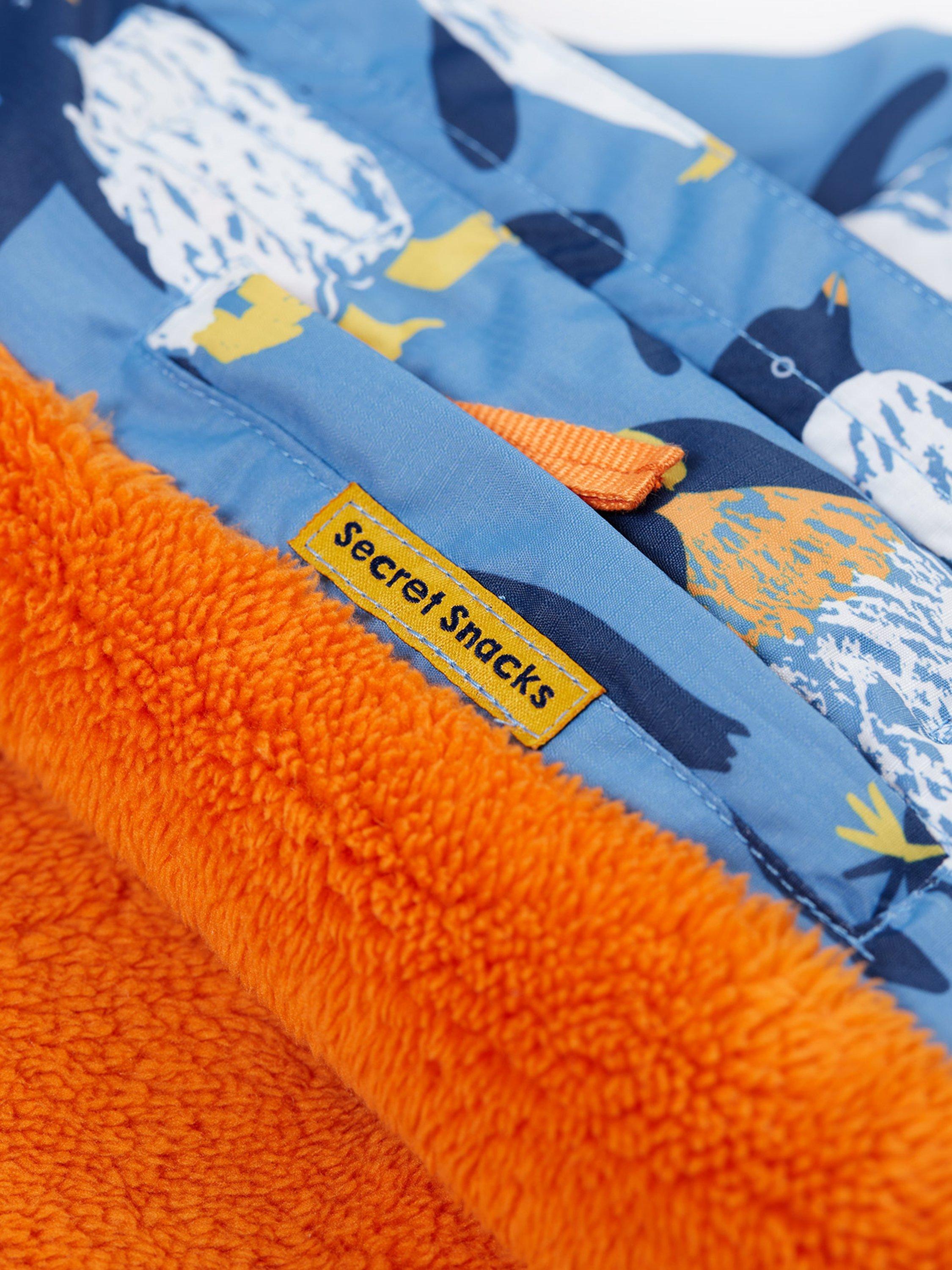 Product image 6 of 7, which shows Frugi Kids' Padded Snow and Ski Coat, Penguin Waddle, 10-11 years