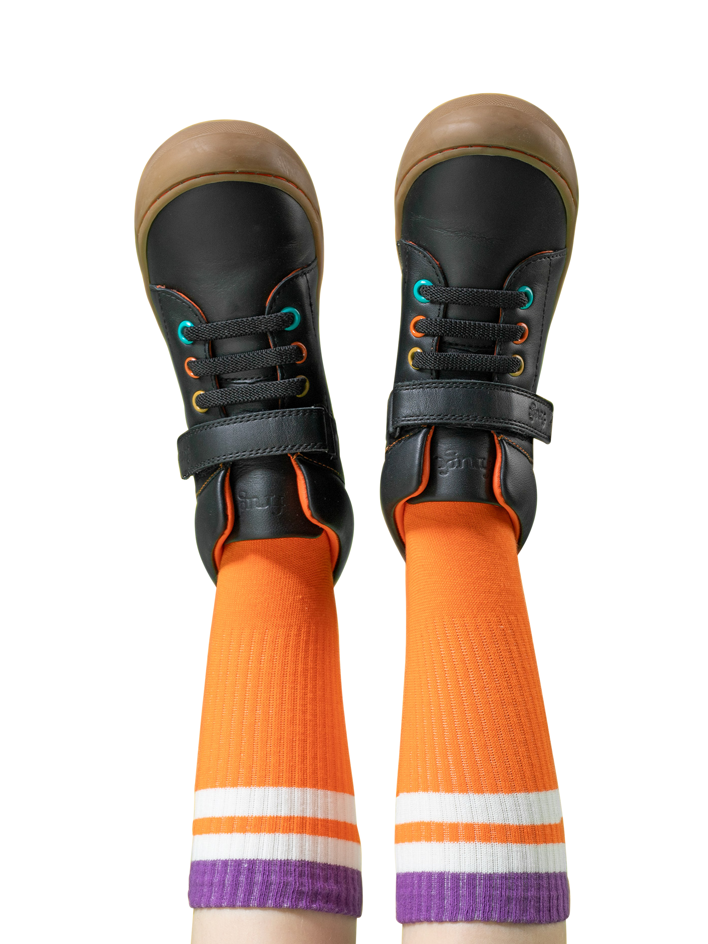 Product image 2 of 8, which shows Frugi Kids' Reed Rib Socks, Pack of 5, Multi, 13-2