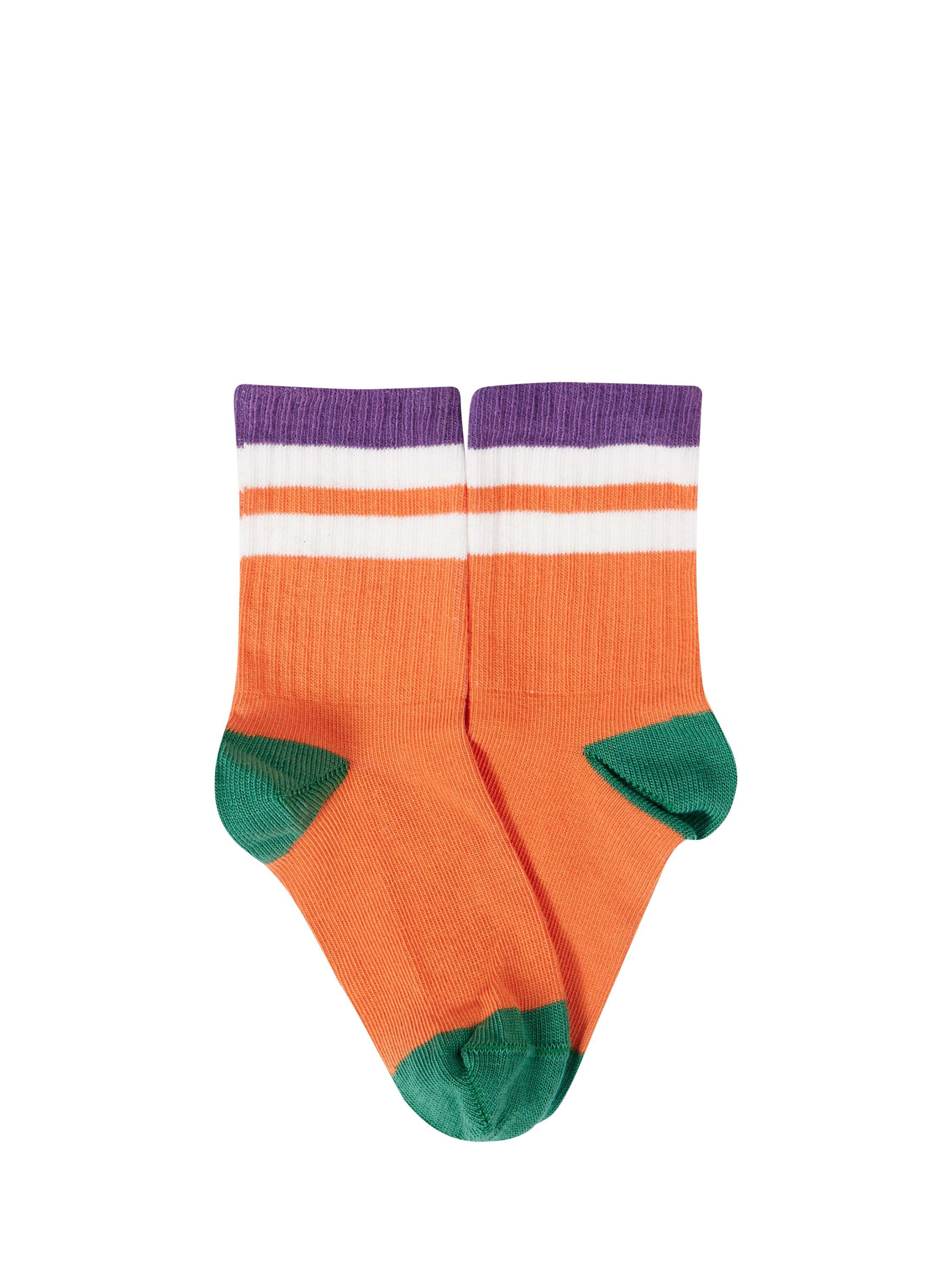 Product image 5 of 8, which shows Frugi Kids' Reed Rib Socks, Pack of 5, Multi, 13-2