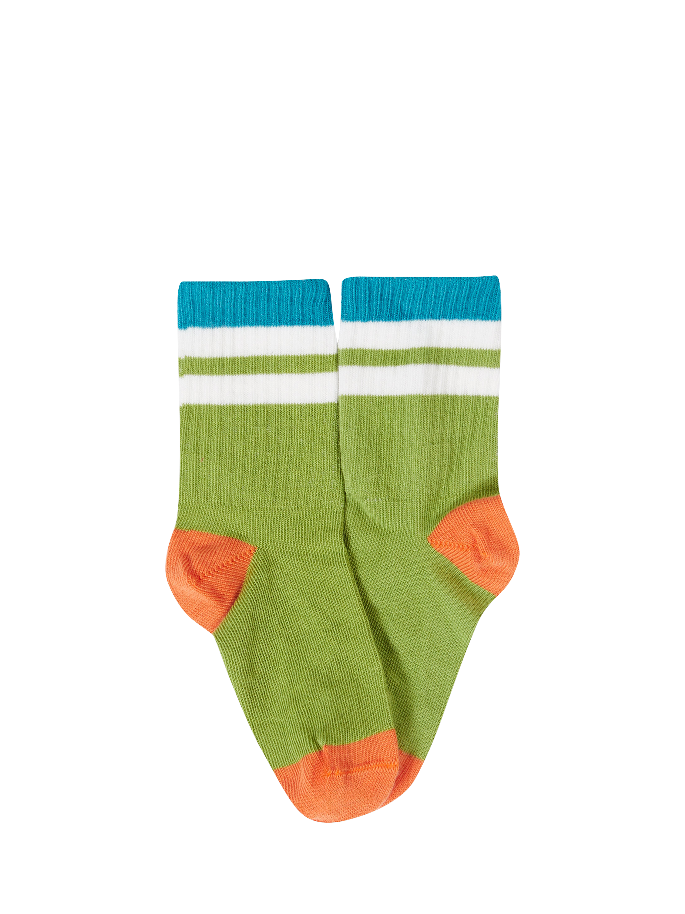 Product image 7 of 8, which shows Frugi Kids' Reed Rib Socks, Pack of 5, Multi, 13-2