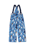 Frugi Kids' Snow and Ski Salopettes, Penguin Waddle