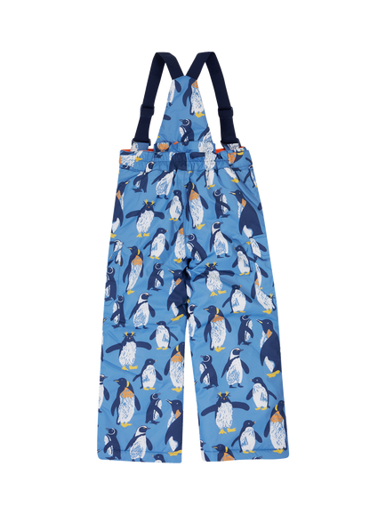 Frugi Kids' Snow and Ski Salopettes, Penguin Waddle - view 2, Penguin Waddle