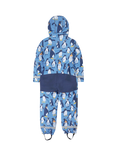 Frugi Kids' Any Weather All In One Waterproof Coat, Penguin Waddle