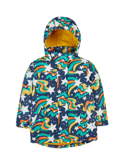 Frugi Kids' Playtime Waterproof Coat, Magic Stars, Magic Stars