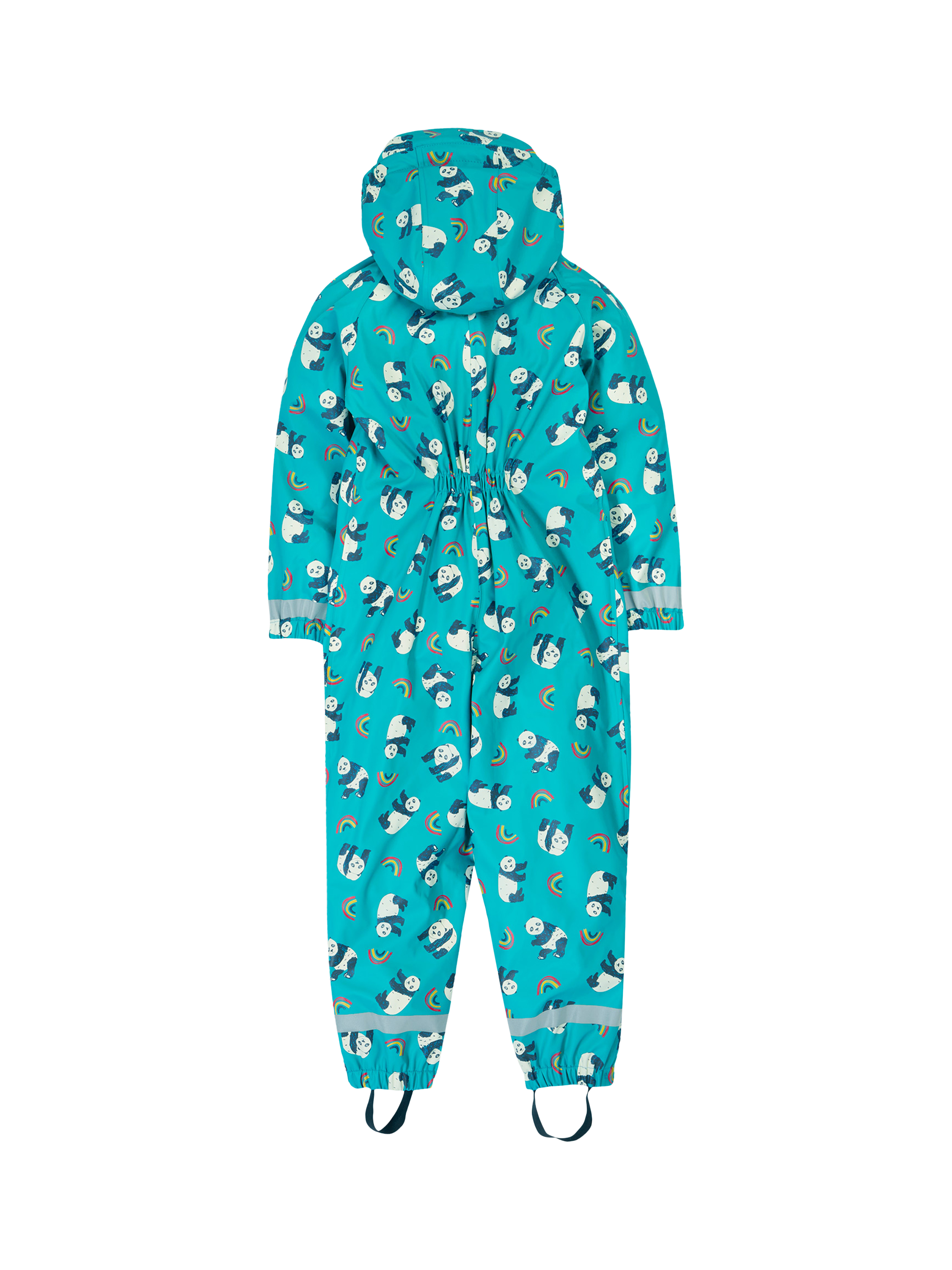 Product image 3 of 6, which shows Frugi Kids' Printed Puddle Buster Waterproof Suit, Panda Play, 6-12 months