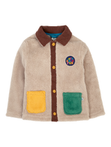 Frugi Kids' Snuggly Cord Jacket, Twig/Hotchpotch