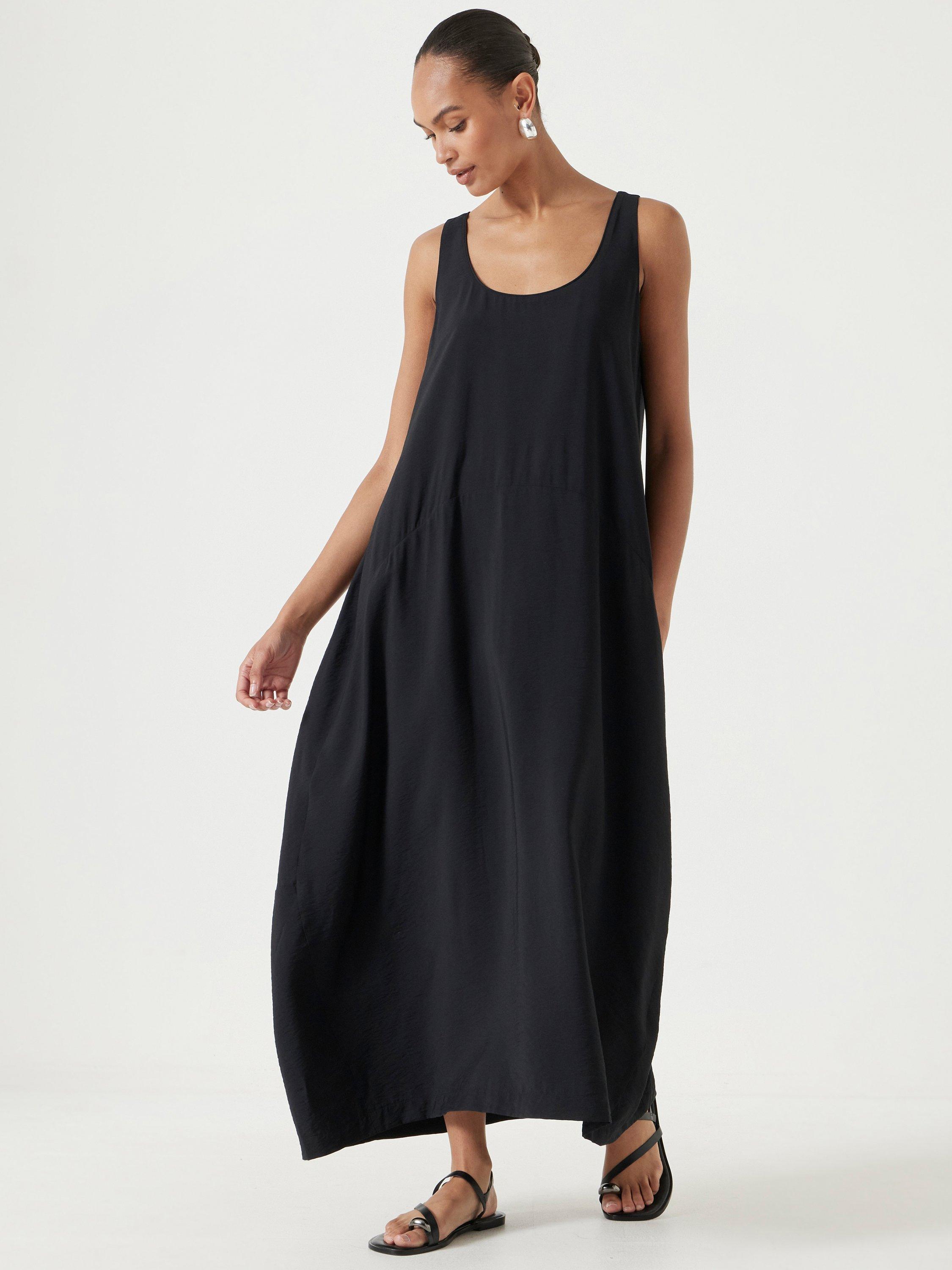 Product image 1 of 4, which shows HUSH Liddie Air Flow Maxi Dress, Black, L-XL