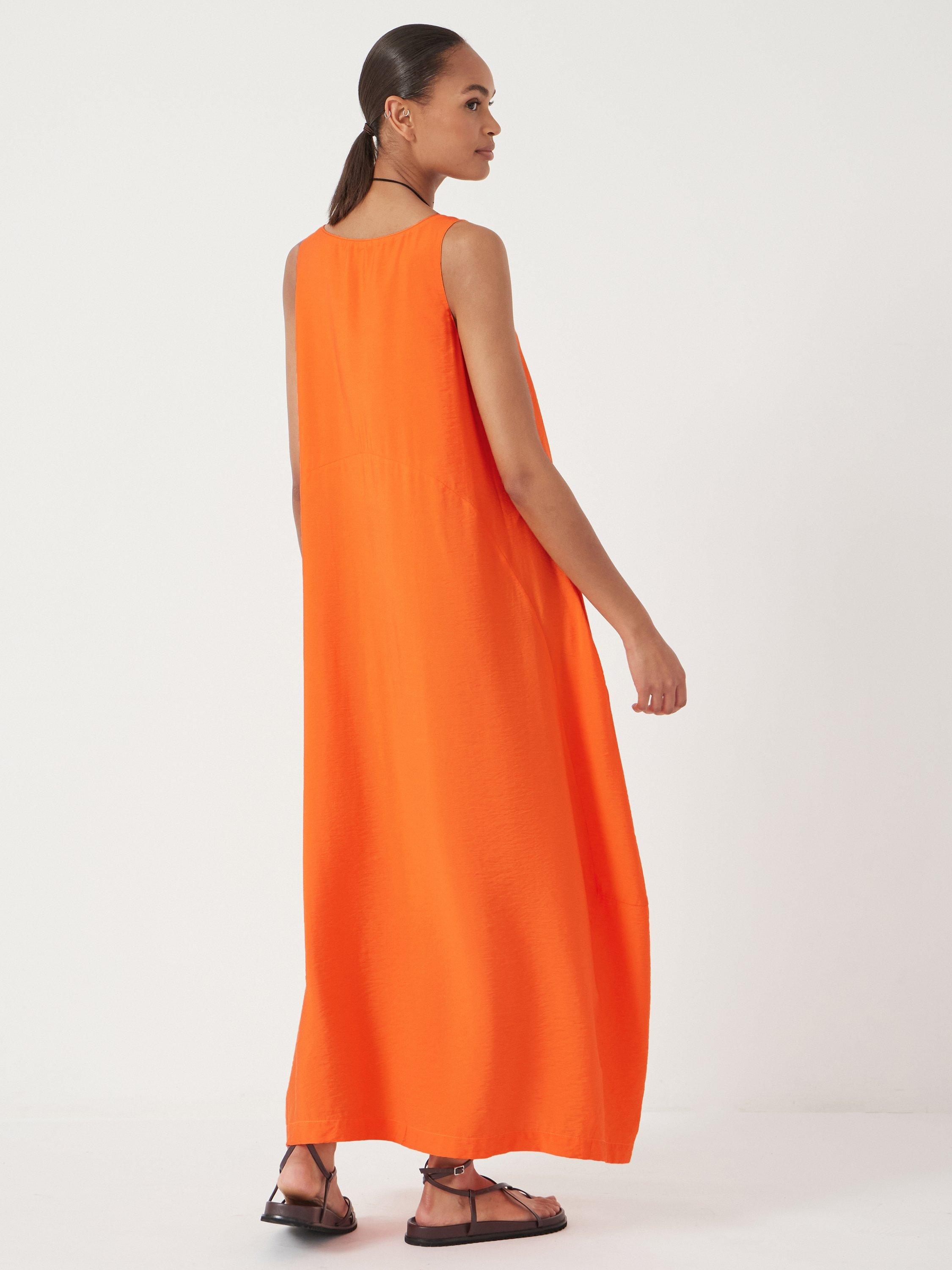 Product image 3 of 4, which shows HUSH Liddie Air Flow Maxi Dress, Bright Orange, L-XL