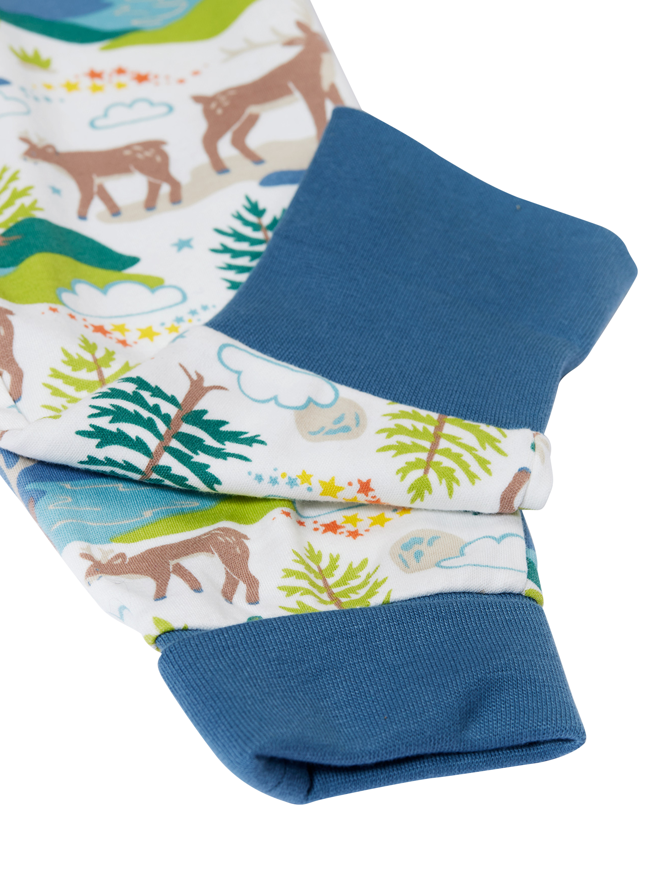 Product image 3 of 3, which shows Frugi Kids' Sundown Organic Cotton Pyjamas, Multi, 10-11 years