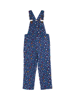 Frugi Kids' Ceri Corduroy Dungarees, Rainbow Galaxy, Rainbow Galaxy