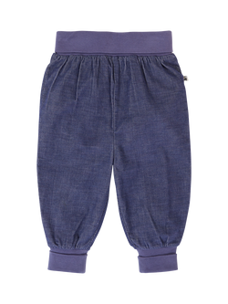 Frugi Kids' Corduroy Pull Up Trousers, Ink Blue, Ink Blue
