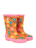Frugi Kids' Puddle Buster Wellington Boots, Fun Flowers
