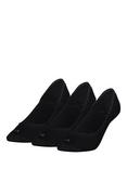 Calvin Klein Invisible Liner Socks, Pack of 3, Black