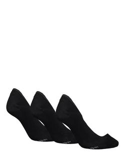 Calvin Klein Invisible Liner Socks, Pack of 3, Black - view 2, Black