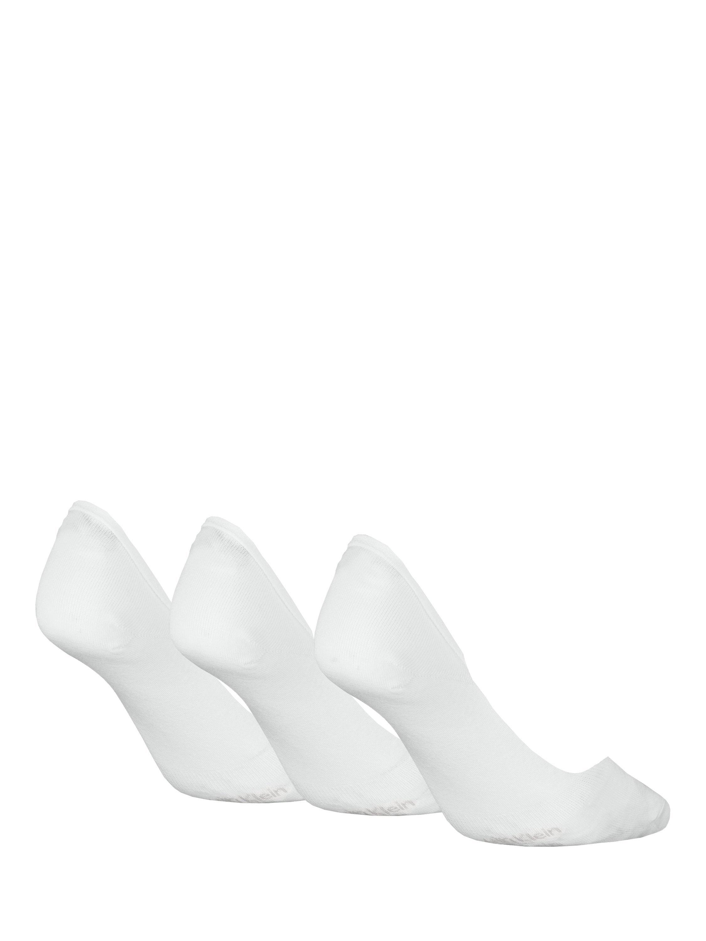 Product image 2 of 2, which shows Calvin Klein Invisible Liner Socks, Pack of 3, White, S-M