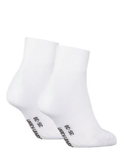 Calvin Klein Quarter Socks, Pack of 2, Light Grey Melange - view 2, White