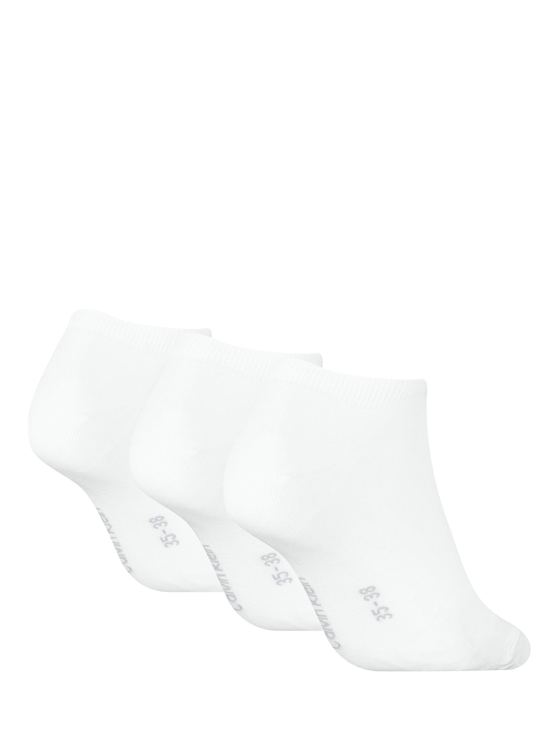 Product image 2 of 2, which shows Calvin Klein Trainer Socks, Pack of 3, White, S-M