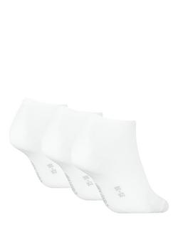 Calvin Klein Trainer Socks, Pack of 3, Black - view 2, White