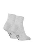 Calvin Klein Quarter Socks, Pack of 2, Light Grey Melange