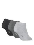 Calvin Klein Trainer Socks, Pack of 3, Black, Grey Marl