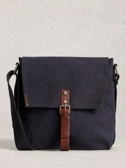 White Stuff Charlie Cotton Shoulder Bag, Dk Blue, Dk Blue