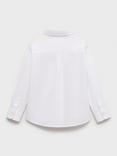 Mango Kids' Cotton Oxford Shirt, White
