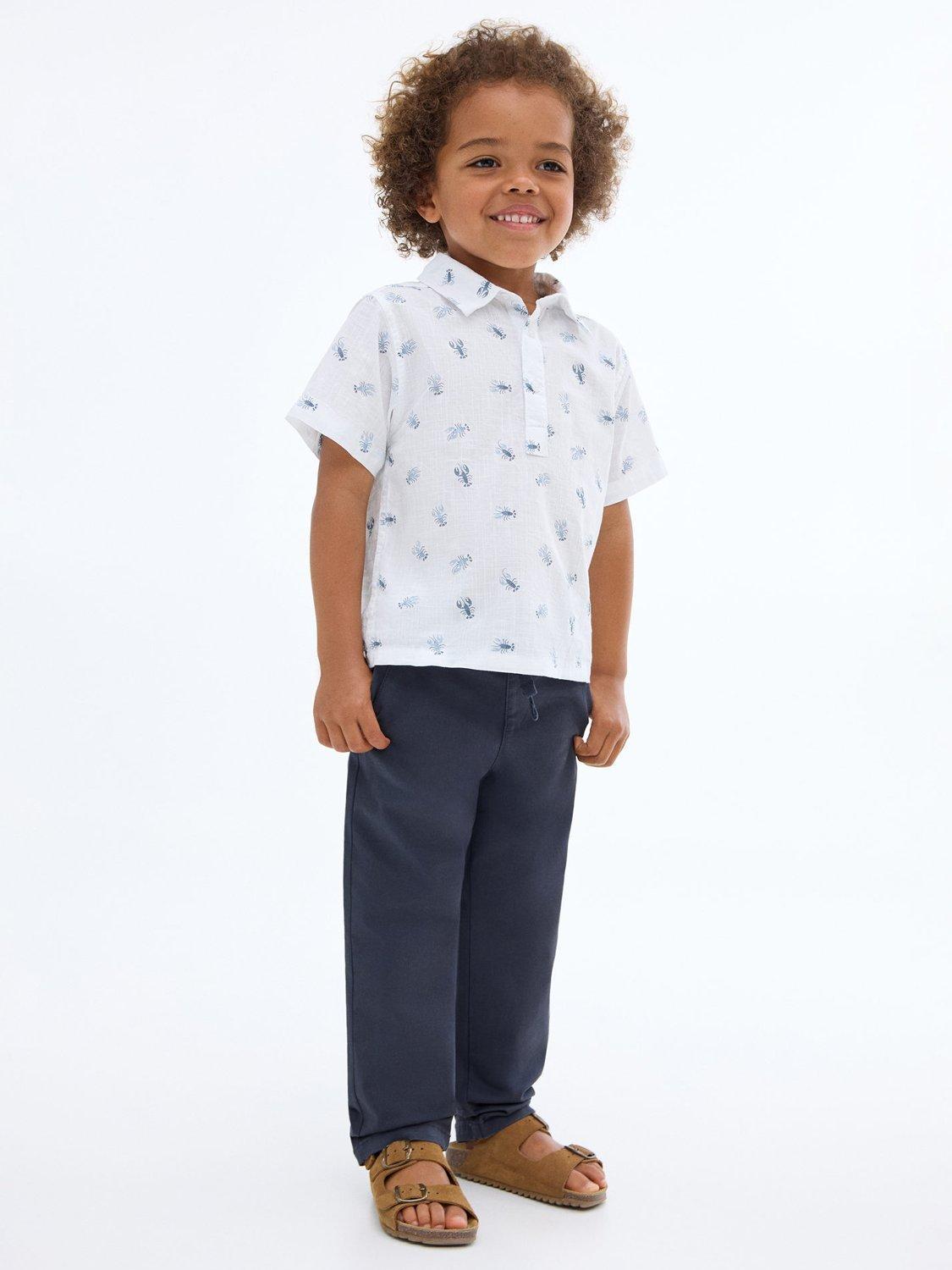 Mango Kids' Cotton Blend Drawstring Trousers