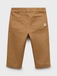 Mango Kids' Cotton Blend Drawstring Chinos Trousers