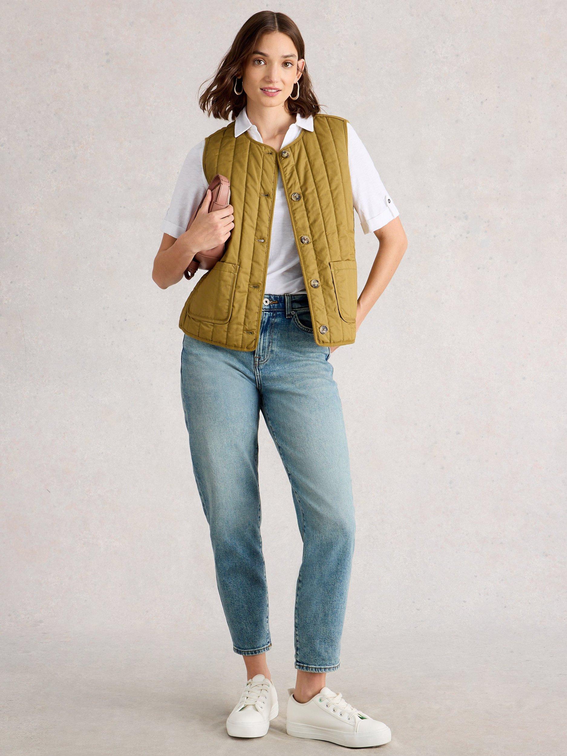 Product image 4 of 6, which shows White Stuff Allie Tab Sleeve Top, White, 6