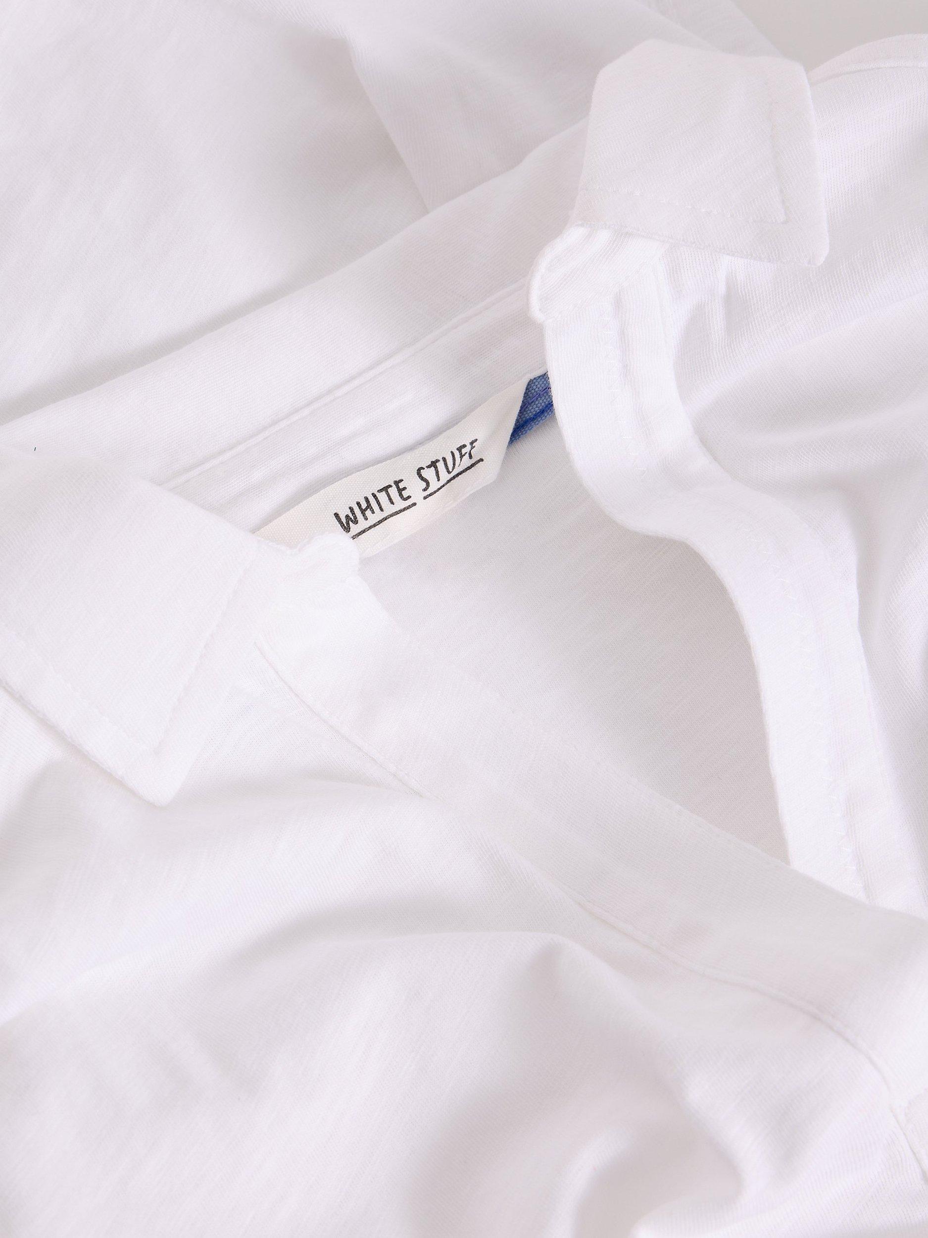 Product image 6 of 6, which shows White Stuff Allie Tab Sleeve Top, White, 6