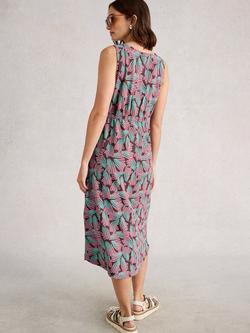 White Stuff Heidi Floral Jersey Dress, Pink/Multi - view 2, Pink/Multi