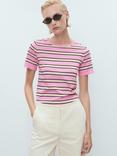 Mango Bobolo Fine Knit Combined Stripe Sweater