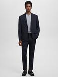 Mango Paris Super Slim Fit Blazer, Navy