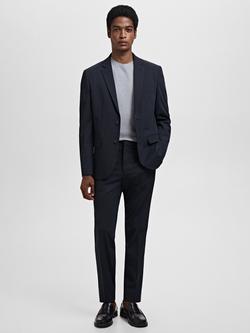 Mango Paris Super Slim Fit Blazer, Navy - view 2, Navy